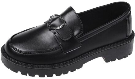 Vrouwen Lederen Schoenen Vintage Japanse Stijl Lente Mode Oxford Schoenen Comfortabele Platform Casual Schoenen Flats 6