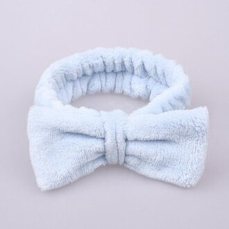 Vrouwen Make-Up Coral Fleece Hoofdband Wassen Gezicht Zacht Haar Houder Elastische Top Knoop Haarbanden Meisje Hoofddeksels Haaraccessoires Haarband