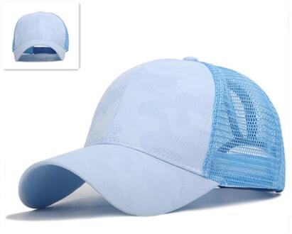 Vrouwen Mannen Baseball Cap Snapback Verstelbare Glitter Paardenstaart Gorras Zomer Zonnehoed Mesh Trucker Hoed Homme Pet TSLM1 type1