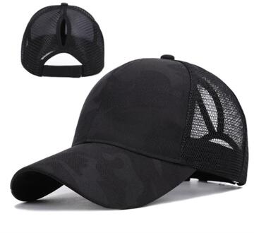 Vrouwen Mannen Baseball Cap Snapback Verstelbare Glitter Paardenstaart Gorras Zomer Zonnehoed Mesh Trucker Hoed Homme Pet TSLM1 type2