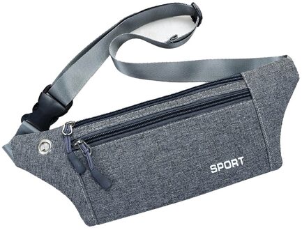 Vrouwen Mannen Fanny Pack Taille Packs Heuptas Vrouwen Tailleband Banaan Taille Zakken Taille Tas Vrouwen Bolso cintura grijs