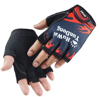 Vrouwen Mannen Handschoen Voor Leger Sport Rijden Dunheid Sport Exercise Training Half Handschoenen Voor Buiten Rijden Motorfiets Wanten rood