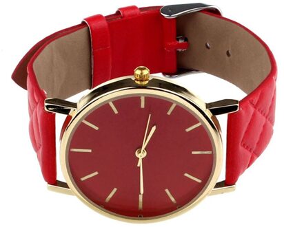 Vrouwen Mannen Jongen Meisje Lederen Band Ronde Student Kid Kinderen Horloge Alloy Case Eenvoudig Mode nee.2