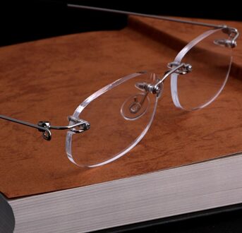 Vrouwen Mannen Metalen Randloze Leesbril Brillen Lezers + 1 + 2 + 3 + 4 150