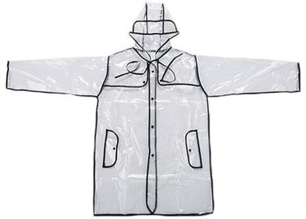 Vrouwen Mannen Mode Transparante Capuchon Waterdicht Clear Pvc Regenjas Regenjas Poncho Waterdicht Hooded Regenjas Vrouwen Regenjas