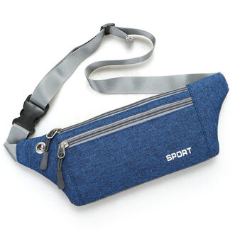 Vrouwen Mannen Multifunctionele Zakken Outdoor Sport Leisure Messenger Taille Packs Borst Zak Multifunctionele Oplaadbare Sport Blauw
