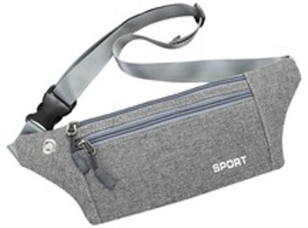 Vrouwen Mannen Multifunctionele Zakken Outdoor Sport Leisure Messenger Taille Packs Borst Zak Multifunctionele Oplaadbare Sport grijs