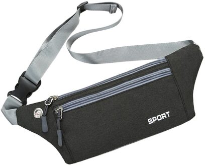 Vrouwen Mannen Multifunctionele Zakken Outdoor Sport Leisure Messenger Taille Packs Borst Zak Multifunctionele Oplaadbare Sport zwart