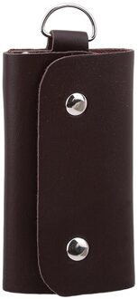 Vrouwen Mannen Pu Lederen Autosleutel Houders Keys Organizer Key Portemonnees Auto Sleutelhanger Lederen Huishoudster Sleutel Portemonnee Cover 8 kleuren Coffe