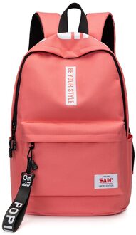 Vrouwen Mannen School Rugzak Schooltassen Voor Tiener Jongens Meisjes Schooltas Midden Hoge Bookbags Tiener College Reizen Laptop Rugzak roze