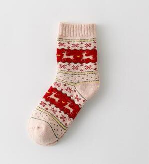 Vrouwen Mannen Sokken Lady Christmas Sok Winter Leuke Wol 3D Dames Crazy Sok Vrouwelijke Thermische Dikker Warm Animal Sokken 6