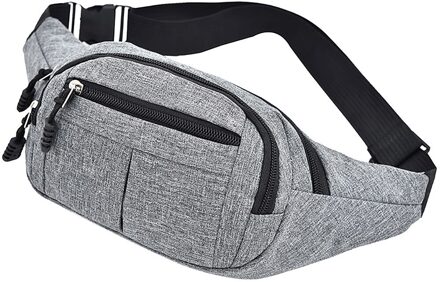Vrouwen Mannen Taille Packs Heuptas Hip Tas Vrouwen Tailleband Banaan Taille Zakken Taille Tas Vrouwen Bolso Cintura grijs