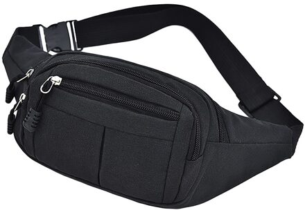 Vrouwen Mannen Taille Packs Heuptas Hip Tas Vrouwen Tailleband Banaan Taille Zakken Taille Tas Vrouwen Bolso Cintura zwart