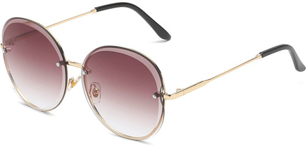 Vrouwen Mannen UV400 Ovale Lens Gradiënt Kleur Zonnebril Zomer Zon Screen Mode Straat Bril Tij Wilde Bril change thee c2