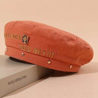 Vrouwen Meisje Beret Franse Kunstenaar Warm Winter Beanie Hat Cap Vintage Vlakte Baretten Hoeden Effen Kleur Elegante Dame Wandelen Caps vrouwelijke Rood