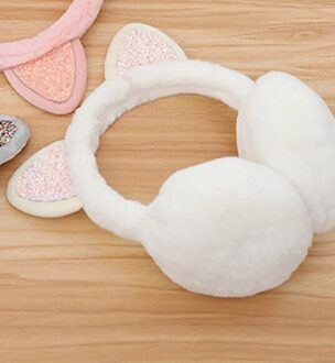 Vrouwen Meisje Bont Winter Oor Warmer Oorbeschermers Kat Gehoorbeschermers Oorlelletje Glitter Sequin Oorbeschermers Dames Pluche Hoofdband Warmer Outdoor 4