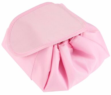 Vrouwen Meisje Maandverband Pouch Servet Handdoek Opbergtas Credit Kaarthouder Cosmetica Trekkoord Magic Lui Opbergtas Sport Bag diep roze