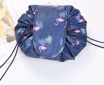 Vrouwen Meisje Maandverband Pouch Servet Handdoek Opbergtas Credit Kaarthouder Cosmetica Trekkoord Magic Lui Opbergtas Sport Bag marine blauw