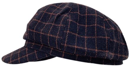 Vrouwen Meisjes Achthoek Hoed Baret Hoeden Casual Classic Plaid Gebreide Vintage Krantenjongenspet vrouwen Cap Pet Femme D4