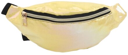Vrouwen Meisjes Taille Fanny Pack Belt Bag Pouch Hip Bum Bag Reizen Sport Kleine Portemonnee gele kleur