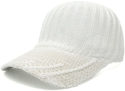 Vrouwen Mesh Zomer Gebreide Baseball Cap Ademend Mesh Effen Kleur Casual Outdoor Reizen Verstelbare Snapback Piekte Hoed