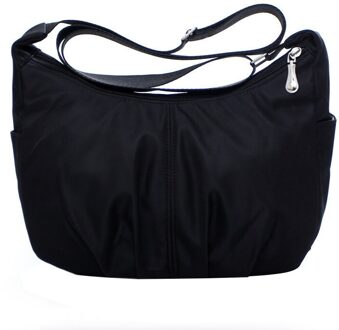 Vrouwen Messenger Bags Nylon Waterdichte Reizen Casual Clutch Schoudertas Grote Capaciteit Crossbody Tassen A zwart