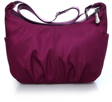 Vrouwen Messenger Bags Nylon Waterdichte Reizen Casual Clutch Schoudertas Grote Capaciteit Crossbody Tassen C Grape paars
