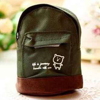 Vrouwen Mini Coin Bloemen Kwasten Portemonnee School Hangbag Hangable Kaart Rugzak Bag Keys Case Travel Organizer groen