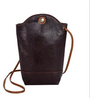 Vrouwen Mobiele Telefoon Tas Vrouwelijke Messenger Schoudertassen Crossbody Retro Pu Lederen Tassen Mini Handtassen donker paars