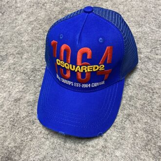 Vrouwen Mode Baseball Cap Zomer Leisure Ademend Netto Cap Puur Katoen Borduurwerk Bloemen Zonnehoed Hoed Blauw