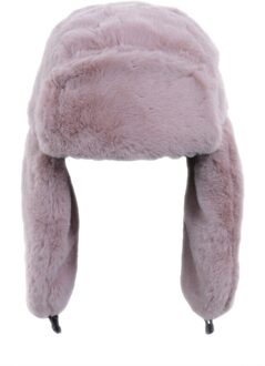 Vrouwen Mode Dikke Pluizige Faux Fur Bomber Hoeden Winter Ear Bescherm Warmer Effen Kleur Ski Cap Zwart Wit Bruin Grijs Paars