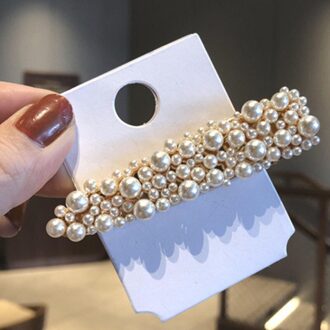 Vrouwen Mode Holle Hart Imitatie Parel Haar Clips Haarspelden voor Vrouwen Geometrische Waterdrop Hairgrip Haaraccessoires