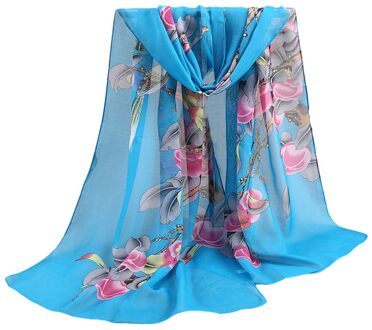 Vrouwen Mode Jacquard Sjaal Katoen Parijse Sjaal Soft Flower Print Strandlaken Sjaal En Najaar Dunne Sjaals B