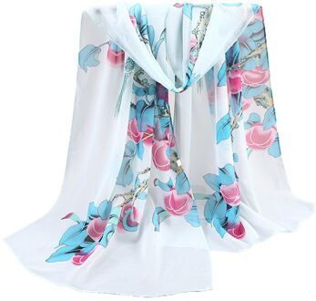 Vrouwen Mode Jacquard Sjaal Katoen Parijse Sjaal Soft Flower Print Strandlaken Sjaal En Najaar Dunne Sjaals