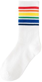 Vrouwen Mode Patroon Sokken Comfort Harajuku Sokken Running Fitness Lange Sokken Vrouwelijke Toevallige Katoenen Sokken stijl G