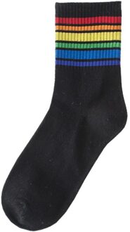 Vrouwen Mode Patroon Sokken Comfort Harajuku Sokken Running Fitness Lange Sokken Vrouwelijke Toevallige Katoenen Sokken stijl H