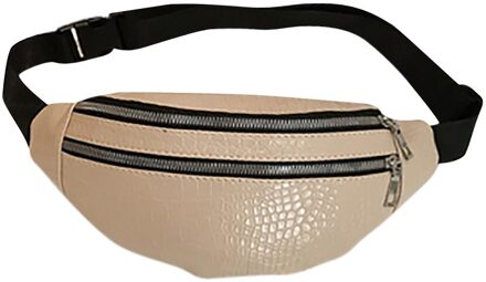 Vrouwen Mode Sport Taille Zak Zak Enkele Schoudertas Schuin Tas Многофункциональная Сумка Сумка Кожаная Женская Beige