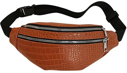 Vrouwen Mode Sport Taille Zak Zak Enkele Schoudertas Schuin Tas Многофункциональная Сумка Сумка Кожаная Женская geel