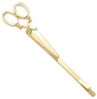 Vrouwen Mode Unieke Goud Zilver Legering Duurzaam Delicate Lichtgewicht Schaar Vorm Haar Clip Bobby Pin Hoofddeksels Styling Tools goud 1stk