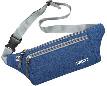 Vrouwen Multifunctionele Zakken Outdoor Sport Leisure Messenger Taille Packs Bag Tassen Voor Vrouwen Crossbody # P30 Blauw