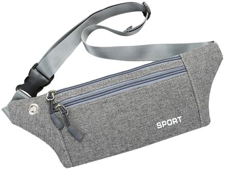 Vrouwen Multifunctionele Zakken Outdoor Sport Leisure Messenger Taille Packs Bag Tassen Voor Vrouwen Crossbody # P30 Grijs