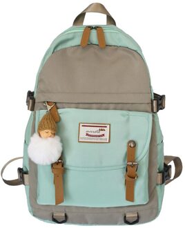 Vrouwen Nylon Waterdichte Rugzak Voor Vrouwen Schooltassen Voor Tiener Girs Vrouwelijke Rugzak Multi Pocket Mochilas grijs groen