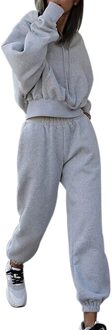 Vrouwen Outfits Herfst Winter Vrouwen Trainingspak Oversiz Hoodie En Broek Casual Sport Pak 2 Stuk upgrade M