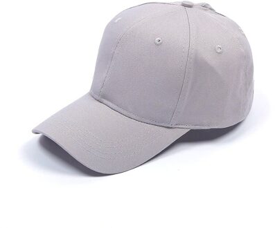 Vrouwen Paardenstaart Baseball Cap Effen Kleur Ademend Zonnescherm Zonnehoed Na Opening Sport Tennis Cap Grijs