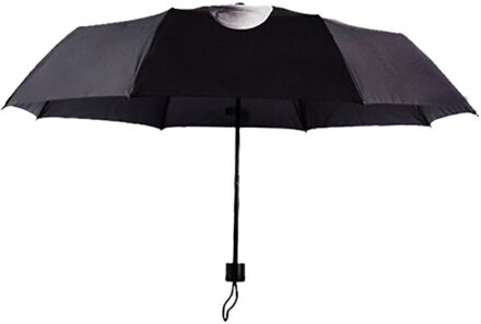 Vrouwen Paraplu Regen Middelvinger Paraplu Mannen Winddicht Vouwen Parasol Persoonlijkheid Zwart Middelvinger Paraplu #0