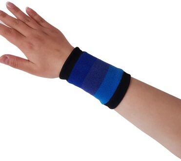 Vrouwen Pols Band Gym Dunne Breien Polsband Ventileren Pols Guard Pols Brace Fitness Running Pols Ondersteunt 04donker blauw