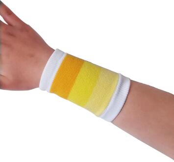Vrouwen Pols Band Gym Dunne Breien Polsband Ventileren Pols Guard Pols Brace Fitness Running Pols Ondersteunt geel