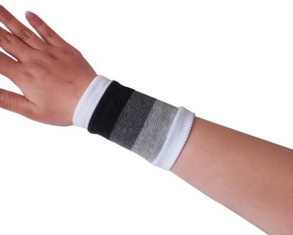 Vrouwen Pols Band Gym Dunne Breien Polsband Ventileren Pols Guard Pols Brace Fitness Running Pols Ondersteunt grijs