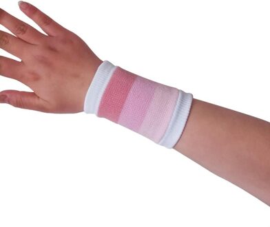 Vrouwen Pols Band Gym Dunne Breien Polsband Ventileren Pols Guard Pols Brace Fitness Running Pols Ondersteunt roze