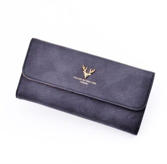 Vrouwen Portemonnee Vrouwen Lange Zachte Lederen Portemonnee Koreaanse Grote Cover Capaciteit Handtas zwart